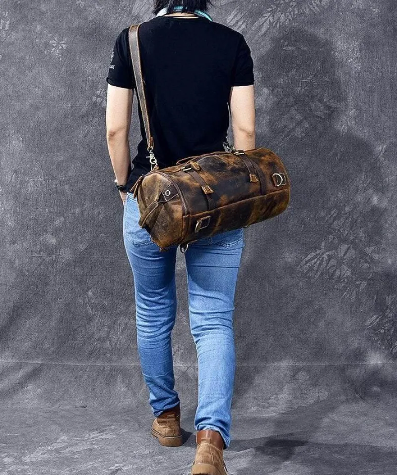 Decor Taschen & Geldbörsen-Vintage Lederrucksack - Klassische Herren Messenger Bag