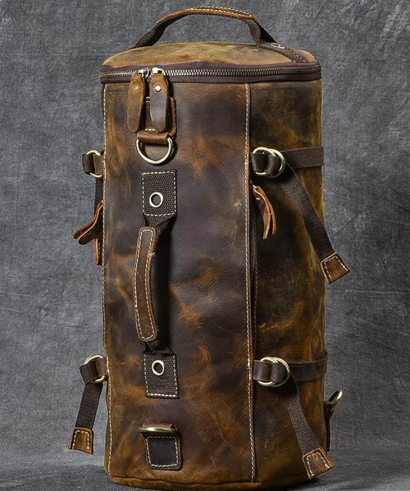 Decor Taschen & Geldbörsen-Vintage Lederrucksack - Klassische Herren Messenger Bag