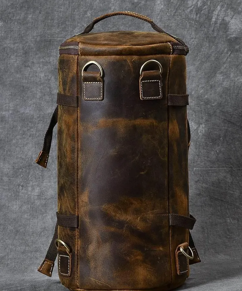 Decor Taschen & Geldbörsen-Vintage Lederrucksack - Klassische Herren Messenger Bag