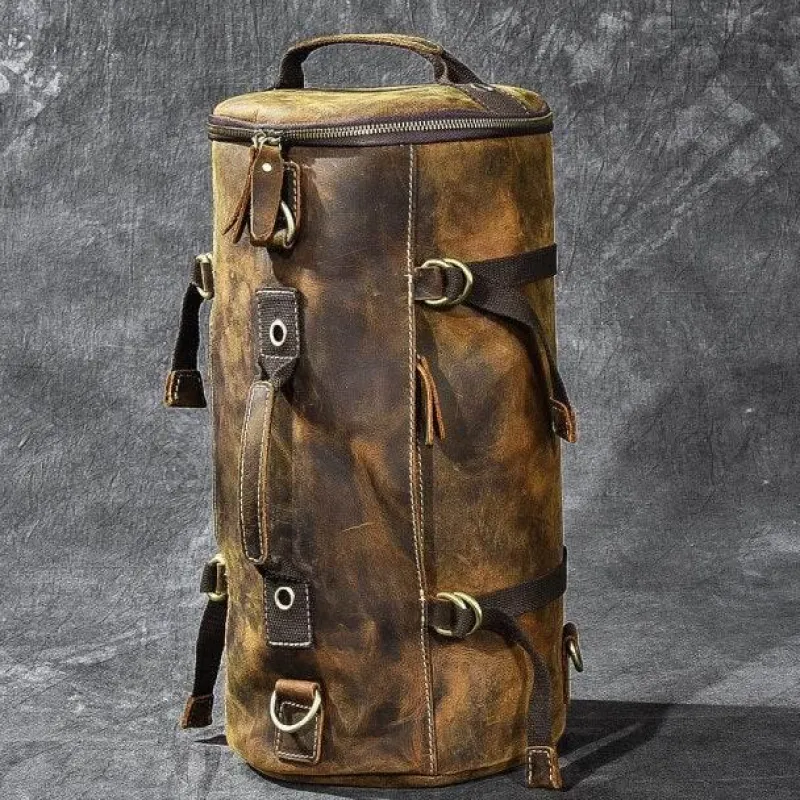 Decor Taschen & Geldbörsen-Vintage Lederrucksack - Klassische Herren Messenger Bag