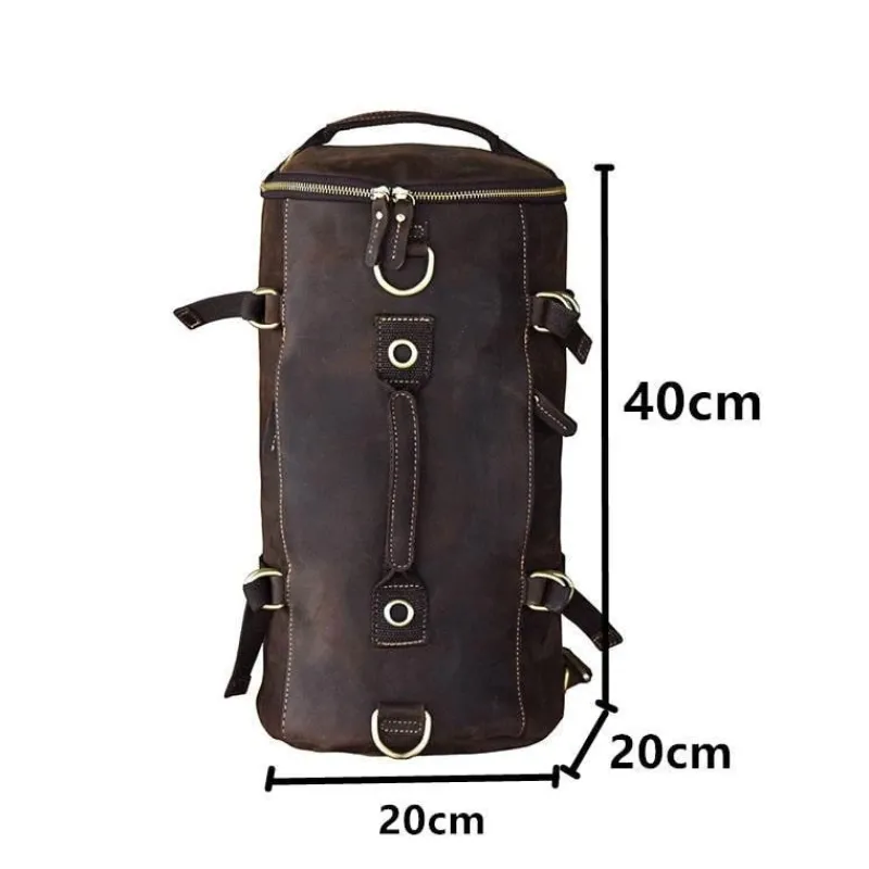 Decor Taschen & Geldbörsen-Vintage Lederrucksack - Klassische Herren Messenger Bag