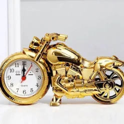 Timeless Touch Gadgets Für Zuhause-Vintage Motorrad Wecker - Retro Nachttischuhr