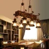 Comfort u0026 Style Beleuchtung-Vintage Pendant Light - Retro Wood and Metal Fixture