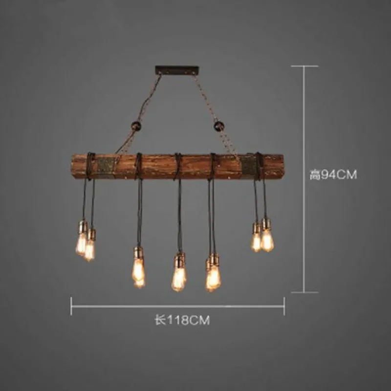 Comfort u0026 Style Beleuchtung-Vintage Pendant Light - Retro Wood and Metal Fixture