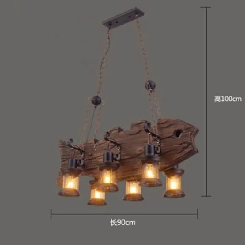 Comfort u0026 Style Beleuchtung-Vintage Pendant Light - Retro Wood and Metal Fixture