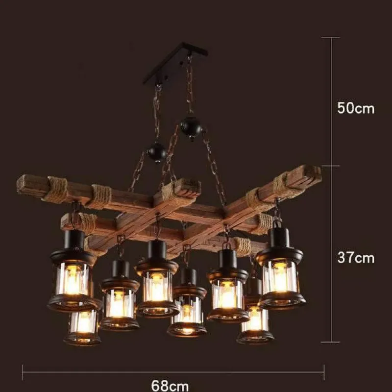 Comfort u0026 Style Beleuchtung-Vintage Pendant Light - Retro Wood and Metal Fixture