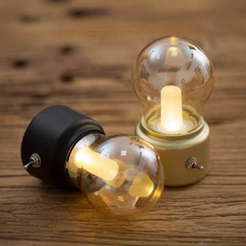 Comfort u0026 Style Beleuchtung-Vintage Rechargeable LED Bed Lamp - Night Light