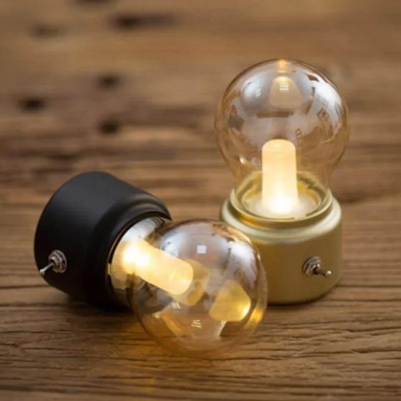 Comfort u0026 Style Beleuchtung-Vintage Rechargeable LED Bed Lamp - Night Light