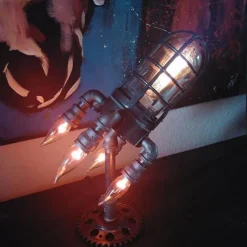 Comfort u0026 Style Beleuchtung-Vintage Rocket Ship Lamp - Unique Industrial Home Decor Light Fixture