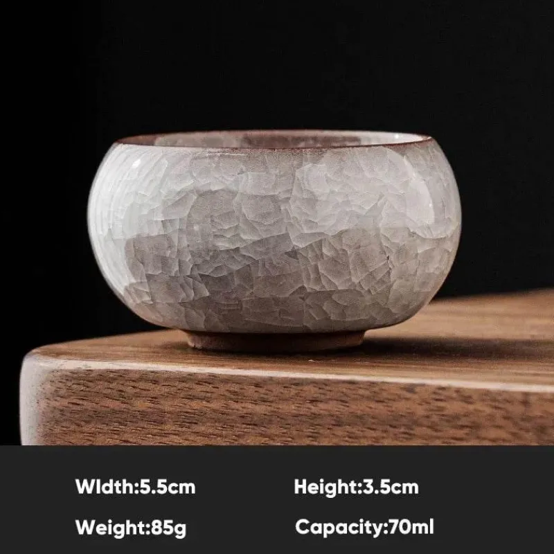 Plates u0026 More Küche & Esszimmer-Vintage Seladon Teetasse - Ice Crackle Keramik Kung Fu Tasse