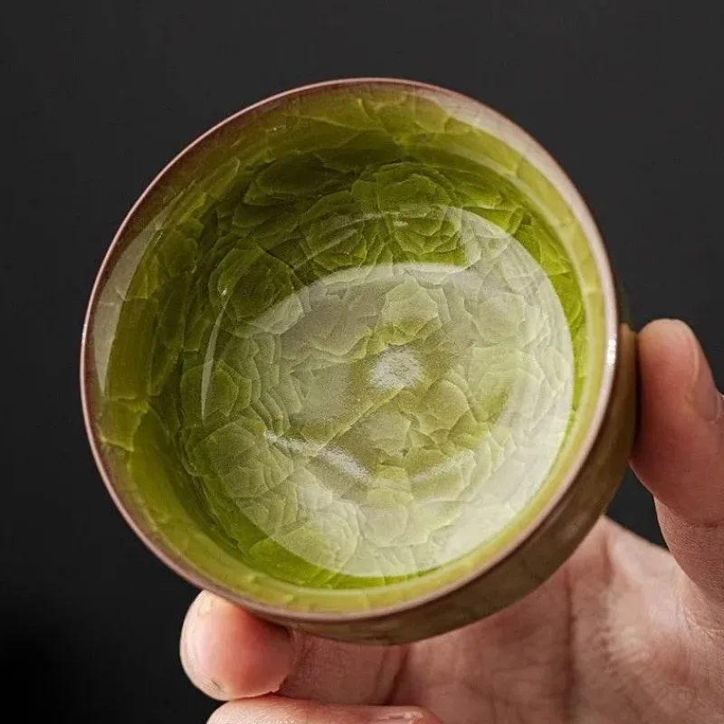 Plates u0026 More Küche & Esszimmer-Vintage Seladon Teetasse - Ice Crackle Keramik Kung Fu Tasse