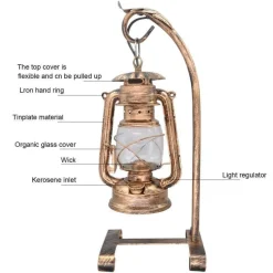 Comfort u0026 Style Beleuchtung-Vintage Tischlampe - Retro Kerze Otto Light