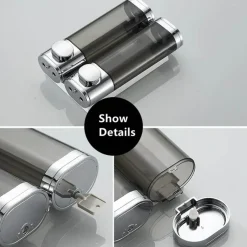 The Blissful Bath Badezimmer-Vintage Wandmontierter Flüssigkeitsspender - Transparenter Getränkespender