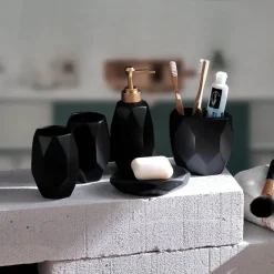 The Bath Nook Badezimmer-Vittoria Bathroom Accessory Set - Elegant Bath Decor Essentials