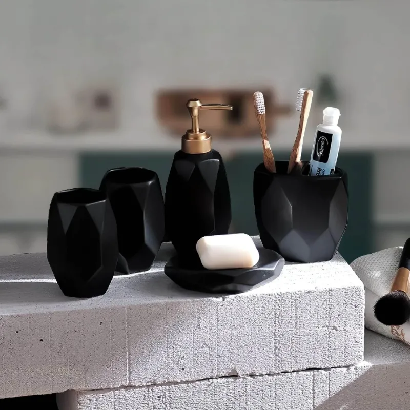 The Bath Nook Badezimmer-Vittoria Bathroom Accessory Set - Elegant Bath Decor Essentials