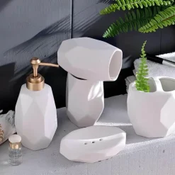 The Bath Nook Badezimmer-Vittoria Bathroom Accessory Set - Elegant Bath Decor Essentials