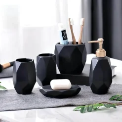 The Bath Nook Badezimmer-Vittoria Bathroom Accessory Set - Elegant Bath Decor Essentials