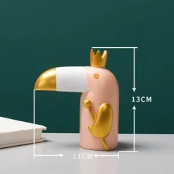 Willow u0026 Whim Wohndeko-Vogelfigur aus Kunstharz, modernes Wohndekor