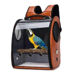 Decor Haustierzubehör-Vogeltransportrucksack – Raumkapsel-Reisekäfig für Heimvögel