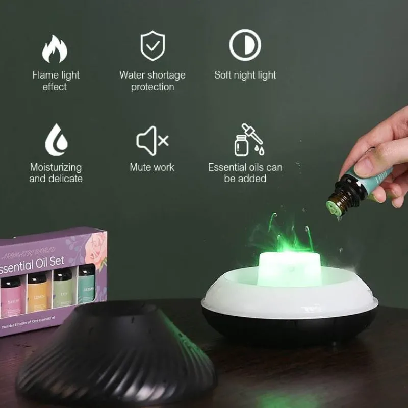 Comfort u0026 Style Gadgets Für Zuhause|Beleuchtung-Volcano USB-Luftbefeuchterlampe – Leuchtendes Design