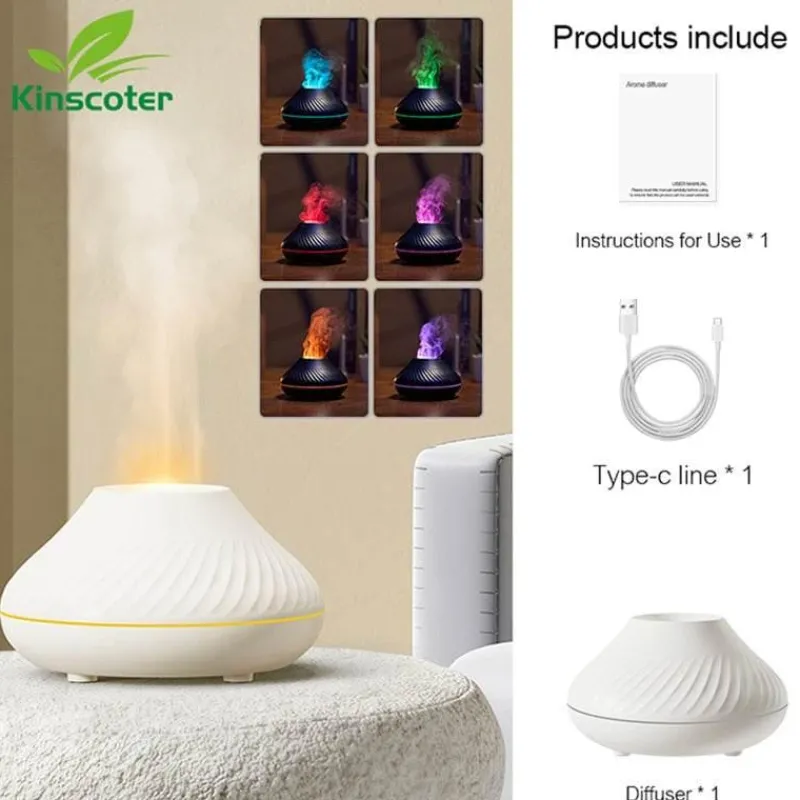 Comfort u0026 Style Gadgets Für Zuhause|Beleuchtung-Volcano USB-Luftbefeuchterlampe – Leuchtendes Design