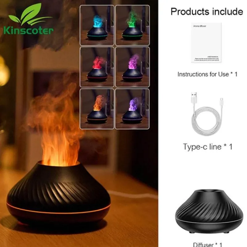 Comfort u0026 Style Gadgets Für Zuhause|Beleuchtung-Volcano USB-Luftbefeuchterlampe – Leuchtendes Design