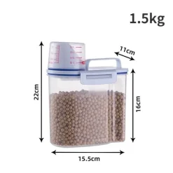 Furry Haven Haustierzubehör|Tierfütterung-Vorratsbehälter für Tierfutter – Frischhaltebehälter