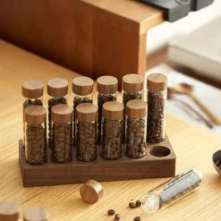 Cozy Nest Decor Küche & Esszimmer-Vorratsglas für Kaffeebohnen – Reagenzglas-Glasbehälter