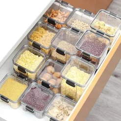 Signature Spaces Küche & Esszimmer-Vorratsgläser mit Deckel – Küchen-Vorratsdosen-Organizer für Müsli und Gewürze