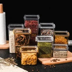 Signature Spaces Küche & Esszimmer-Vorratsgläser mit Deckel – Küchen-Vorratsdosen-Organizer für Müsli und Gewürze