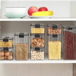 Signature Spaces Küche & Esszimmer-Vorratsgläser mit Deckel – Küchen-Vorratsdosen-Organizer für Müsli und Gewürze