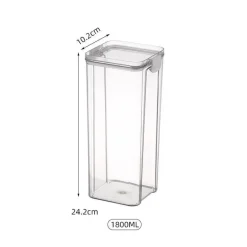 Signature Spaces Küche & Esszimmer-Vorratsgläser mit Deckel – Küchen-Vorratsdosen-Organizer für Müsli und Gewürze