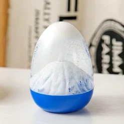 The Gilded Nest Wohndeko-Vulkanausbruch-Timer – Dekorative Flüssigkeits-Sanduhr