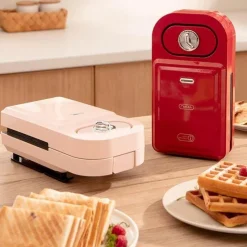 The Culinary Kit Küche & Esszimmer-Waffeleisen – Multifunktionaler Frühstückskocher