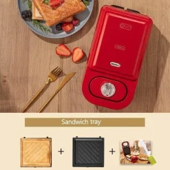 The Culinary Kit Küche & Esszimmer-Waffeleisen – Multifunktionaler Frühstückskocher