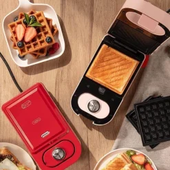 The Culinary Kit Küche & Esszimmer-Waffeleisen – Multifunktionaler Frühstückskocher