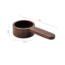 Tom Küche & Esszimmer-Walnuss-Kaffeelöffel – 8 g/10 g Messlöffel für Kaffeebohnen und Tee