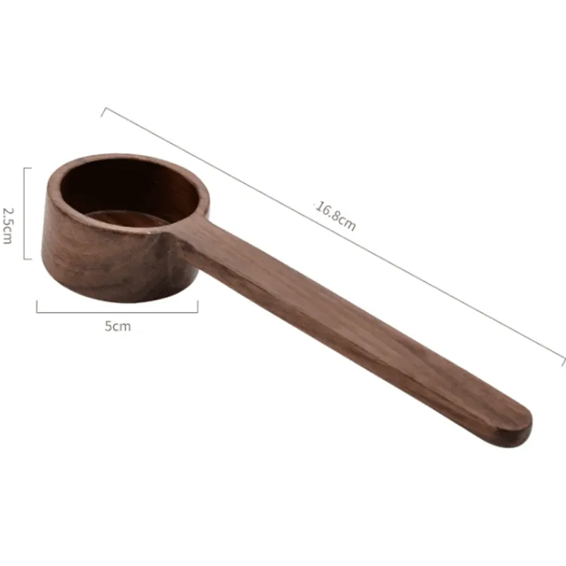 Tom Küche & Esszimmer-Walnuss-Kaffeelöffel – 8 g/10 g Messlöffel für Kaffeebohnen und Tee