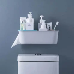 The Blissful Bath Badezimmer-Wandaufbewahrung mit Saugnapf – Lösung zur Organisation zu Hause