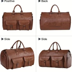 BagAura Taschen & Geldbörsen-Wandelbare Reisetasche – 2-in-1 Hängekoffer für Herren