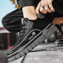 Herren Decor Herrenschuhe-Wanderstiefel - Bergschuhe aus Mikrofaserleder