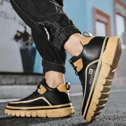 Herren Decor Herrenschuhe-Wanderstiefel - Bergschuhe aus Mikrofaserleder