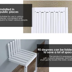 Cozy Living Möbel-Wandklappstuhl – platzsparendes Design für Zuhause oder das Büro