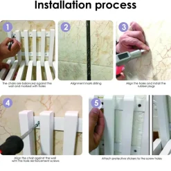 Cozy Living Möbel-Wandklappstuhl – platzsparendes Design für Zuhause oder das Büro