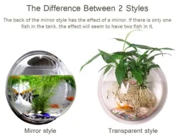 Comfort u0026 Style Wohndeko-Wandmontierte Blumenvase für Aquarien – transparentes Aquarium-Dekor