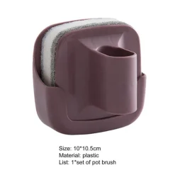 The Culinary Kit Küche & Esszimmer-Wandmontierte Reinigungsbürste - Leicht erreichbarer Schrubber mit Griff