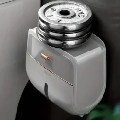 The Blissful Bath Badezimmer-Wandmontierte Taschentuchbox - Doppelschichtiger Organizer