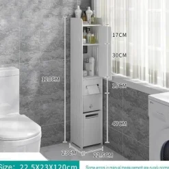 The Blissful Bath Badezimmer|Möbel-Wandmontierter Badezimmerschrank – Kompakte Aufbewahrungslösung