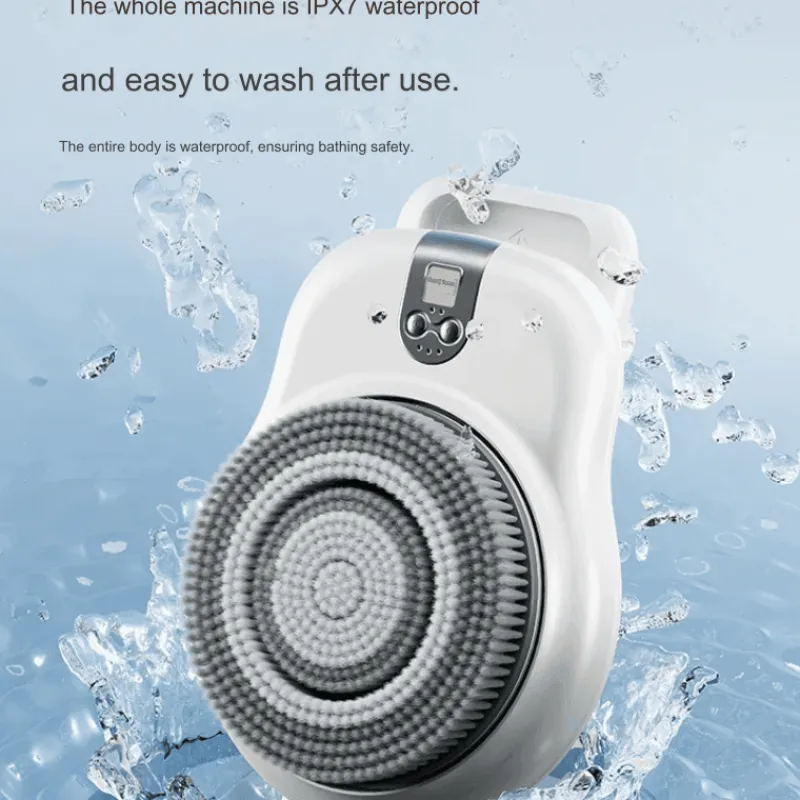 The Blissful Bath Badezimmer-Wandmontierter Duschschrubber - Intelligente Rückenreinigungsmaschine