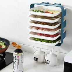 Space Savvy Küche & Esszimmer-Wandmontierter Küchen-Organizer – Mehrschichtiges Lebensmittelaufbewahrungssystem